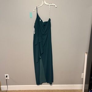 Elegant Teal Evening Gown
